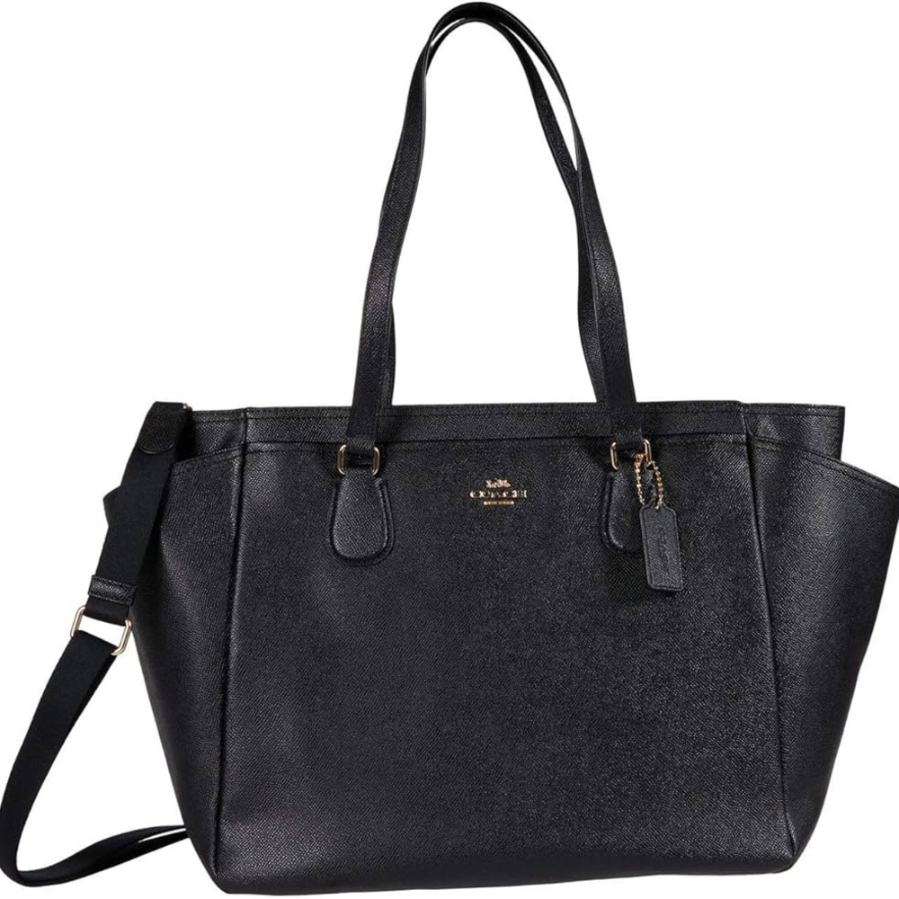 Coach Black Leather Tote